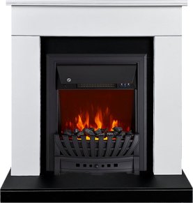 Каминокомплект Royal Flame Bergen c очагом Aspen Black черно-белый