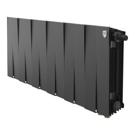 Биметаллический радиатор отопления Royal Thermo PianoForte 300 черный VR80 12 секций