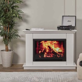 Каминокомплект Хорошие Камины Марс XL с очагом Феникс белый