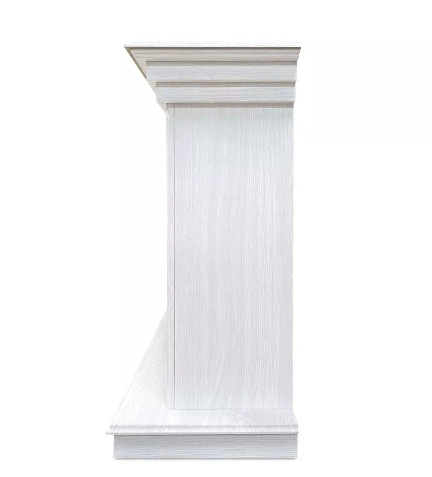 Каминокомплект Хорошие Камины Марс с очагом Royal Flame Fobos FX M Brass белое дерево — фото 3