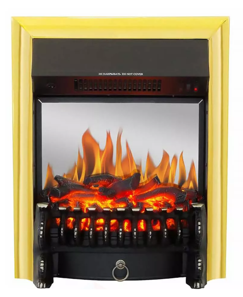Каминокомплект Хорошие Камины Марс с очагом Royal Flame Fobos FX M Brass белое дерево — фото 5