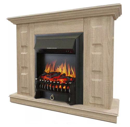 Каминокомплект Хорошие Камины Юпитер с очагом Royal Flame Fobos FX Black сосна — фото 2