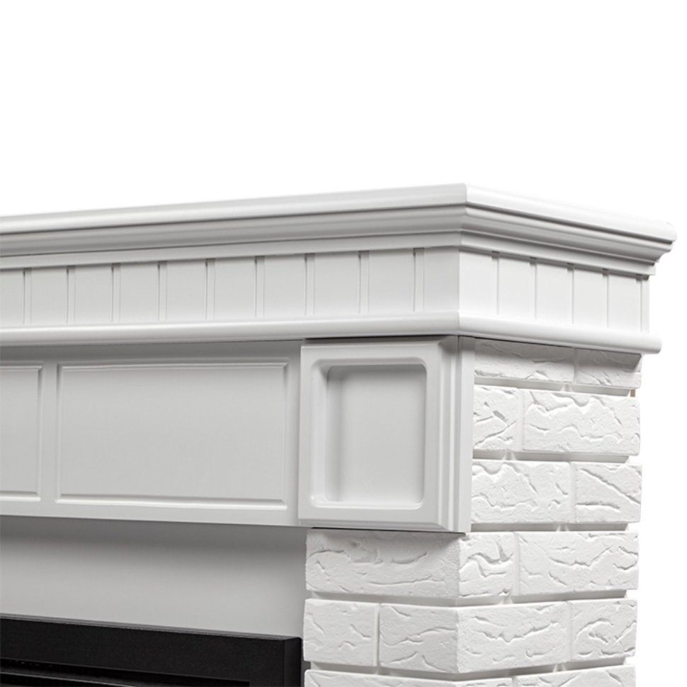 Каминокомплект Firelight Bricks 25 с очагом Electrolux EFP/P-2520LS N камень белый/белая эмаль