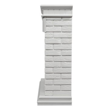 Каминокомплект Firelight Bricks 25 с очагом Electrolux EFP/P-2520LS N камень белый/белая эмаль