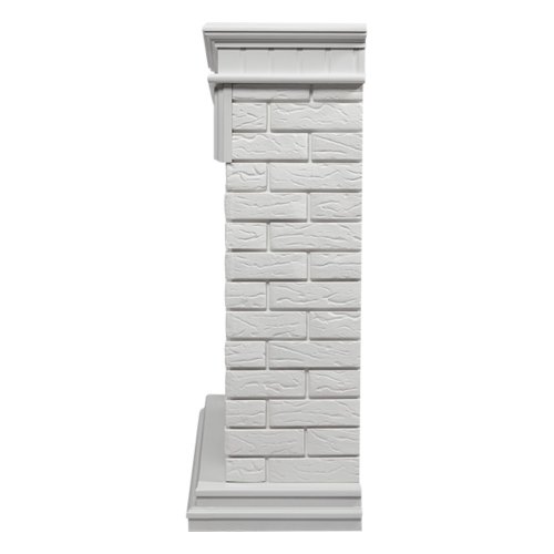 Каминокомплект Firelight Bricks 25 с очагом Electrolux EFP/P-2520LS N камень белый/белая эмаль — фото 3