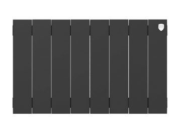 Биметаллический радиатор отопления Royal Thermo PianoForte 300 8 секций Noir Sable