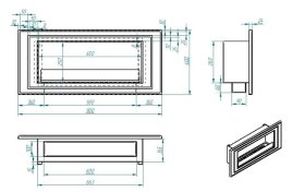Биокамин Zefire Sirius 900 Long