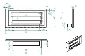 Биокамин Zefire Sirius 900 Long