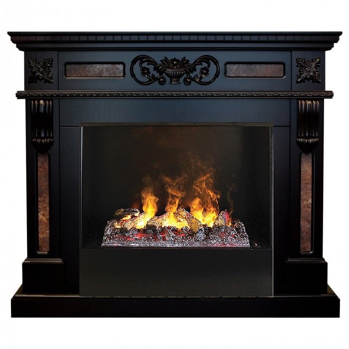 Каминокомплект RealFlame Corsica 26 AO с очагом 3D Cassette 630 + Black вставка