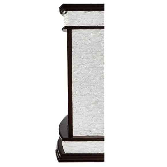 Каминокомплект Firelight Scala Classic с очагом Electrolux EFP/P-1020LS сланец скалистый белый/шпон тёмный дуб