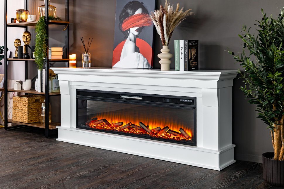 Каминокомплект Royal Flame Monaco 60 (Разборный) с очагом Vision 60 LOG LED белый — фото 8