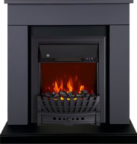 Каминокомплект Royal Flame Bergen c очагом Aspen Black серый графит