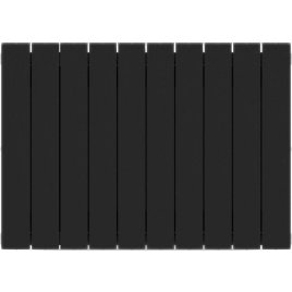 Биметаллический радиатор отопления Rifar Supremo 500 боковое подключение 10 секций антрацит