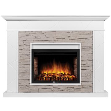 Каминокомплект Firelight Miami 25 с очагом Electrolux EFP/P-2520LS N белый/серый