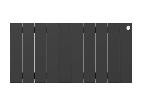 Биметаллический радиатор отопления Royal Thermo PianoForte 300 10 секций Noir Sable — фото 2