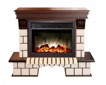 Каминокомплект RealFlame Stone new 26/HL с очагом MoonBlaze LUX Black/Brass