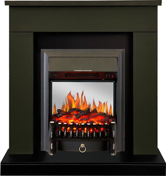 Каминокомплект Royal Flame Bergen c очагом Fobos FX Black темная олива — фото 1