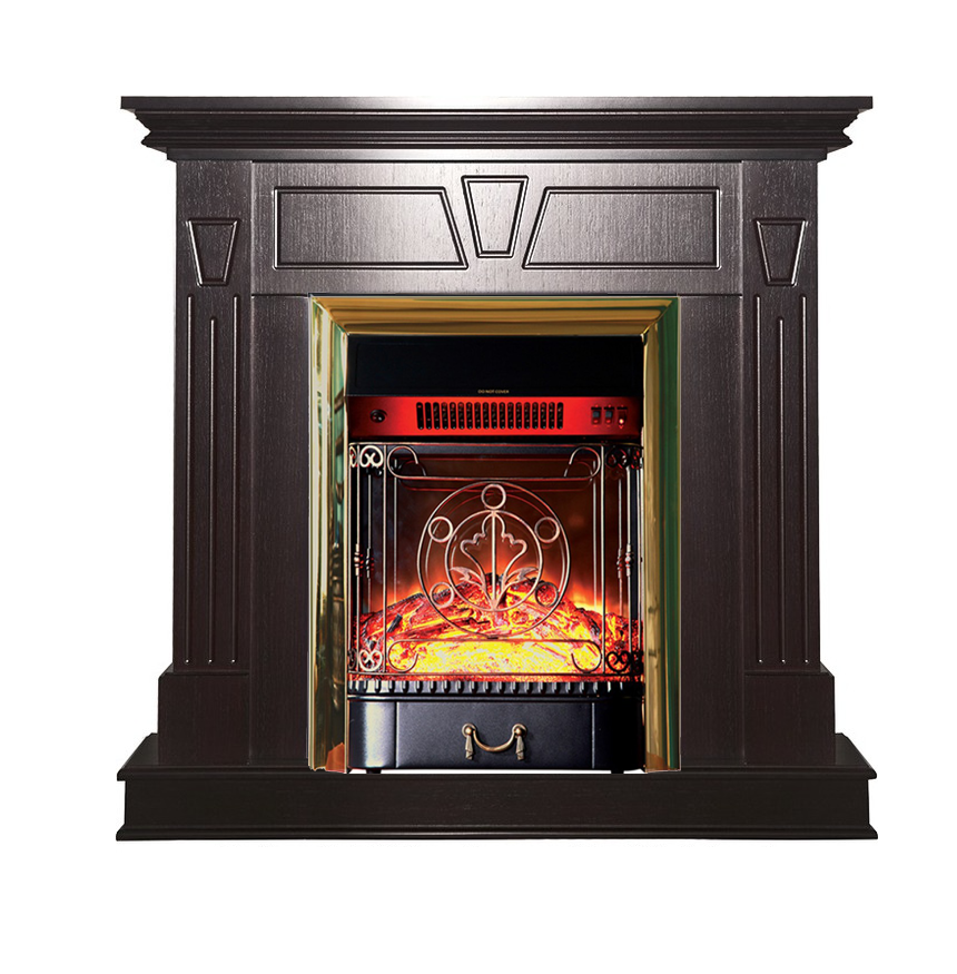 Каминокомплект Interflame Берта с очагом Majestic FX M Brass венге — фото 1