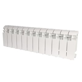 Радиатор алюминиевый Global VOX-R 200 12 секций боковое подключение белый RAL 9010