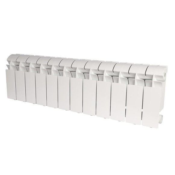 Радиатор алюминиевый Global VOX-R 200 12 секций боковое подключение белый RAL 9010