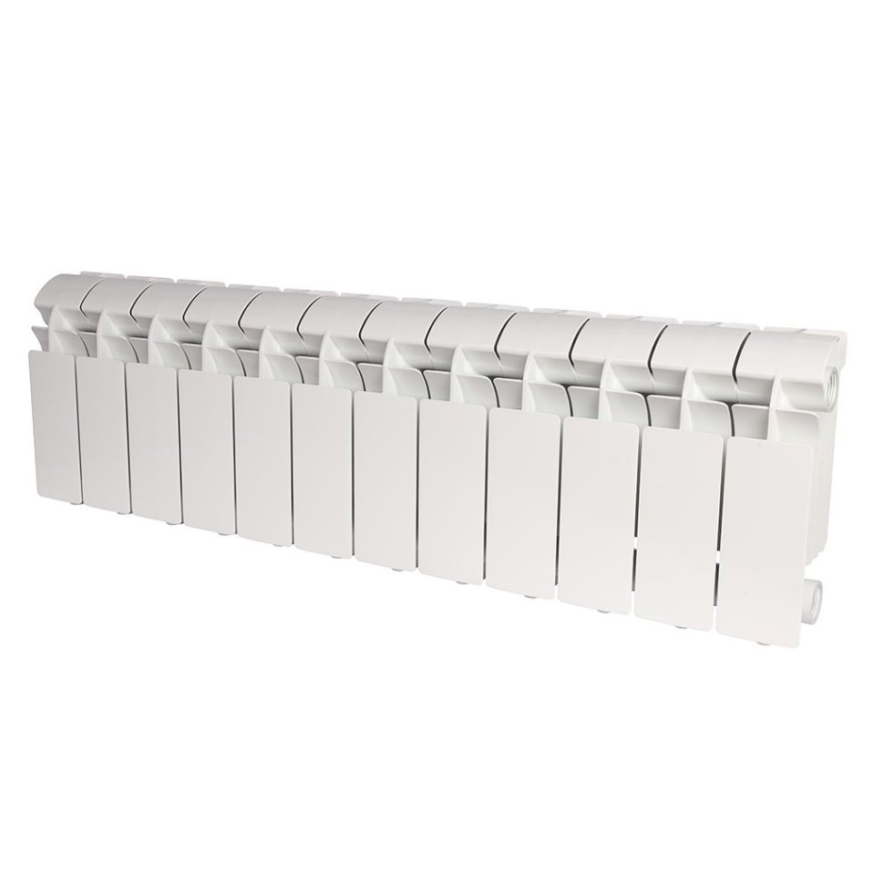 Радиатор алюминиевый Global VOX-R 200 12 секций боковое подключение белый RAL 9010