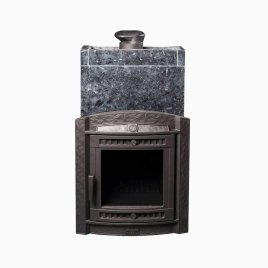 Печь банная PROMetall Атмосфера XL в облицовке Пироксенит+Корзина