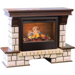 Каминокомплект RealFlame Stone new 26/HL AO (DN) с очагом 3D Helios 26