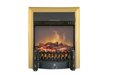 Каминокомплект Royal Flame Dublin с очагом Fobos FX M Brass орех каньон