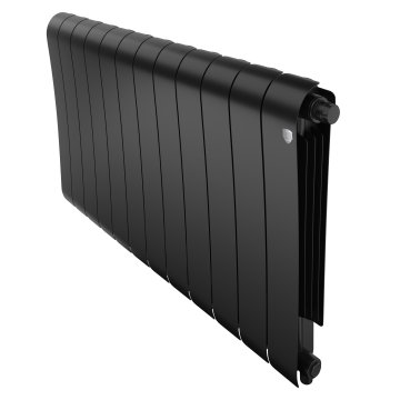 Биметаллический радиатор отопления Royal Thermo Infinity 500 VR80 12 секций Noir Sable