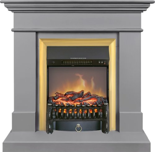 Каминокомплект Royal Flame California STD CRM (Разборный) с очагом Fobos FX M Brass санд грей — фото 1