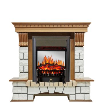 Каминокомплект Royal Flame Pierre Luxe с очагом Fobos FX M Black