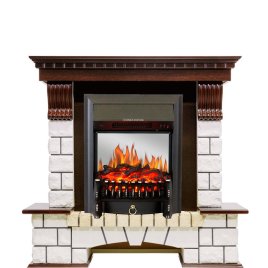 Каминокомплект Royal Flame Pierre Luxe с очагом Fobos FX M Black