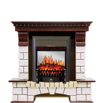 Каминокомплект Royal Flame Pierre Luxe с очагом Fobos FX M Black