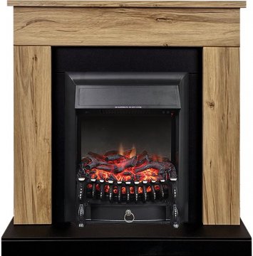 Каминокомплект Royal Flame Bergen c очагом Fobos FX Black дуб галифакс