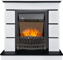 Каминокомплект Royal Flame Modern (Разборный) с очагом Aspen Black белый с черным