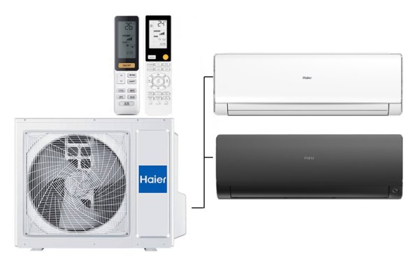 Мульти сплит-система на 2 комнаты 35+70 м2 Haier Lightera AS12NS6ERA-W+Flexis SM AS70S2SF2FA-B/3U70S2SR5FA c Wi-Fi модулем ESP32