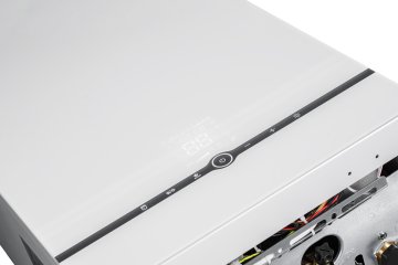 Настенный газовый котел Mizudo M24T PRO OPT WIFI турбо стекло белая панель