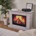 Каминокомплект Хорошие Камины Марс XL с очагом Феникс мрамор серый