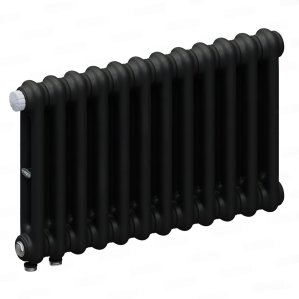 Изображение товара Стальной трубчатый радиатор Rifar Tubog 2037/12 нижнее подключение DV1 черный янтарь матовый
