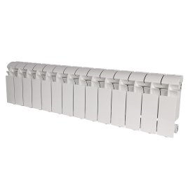 Радиатор алюминиевый Global VOX-R 200 14 секций боковое подключение белый RAL 9010