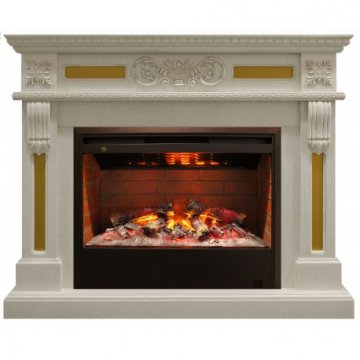 Каминокомплект RealFlame Corsica 26 WT с очагом 3D Helios 26