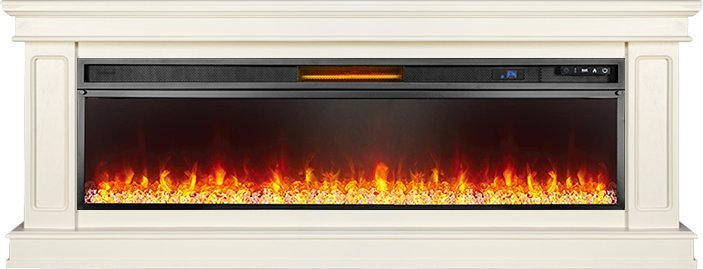 Каминокомплект Royal Flame Geneva 60 слоновая кость с патиной с очагом Vision 60 LED — фото 1