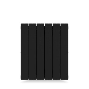 Биметаллический радиатор отопления Rifar Supremo 350 боковое подключение 6 секций антрацит