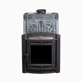 Печь банная PROMetall Атмосфера XL в облицовке Талькохлорит Узор №7