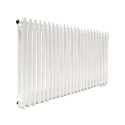 Стальной трубчатый радиатор Теплофорт ТР2057 ТВ 24 секции нижнее подключение 1/2 белый глянец