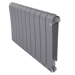Биметаллический радиатор отопления Royal Thermo Infinity 500 VR80 10 секций Silver Satin
