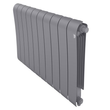 Биметаллический радиатор отопления Royal Thermo Infinity 500 VR80 10 секций Silver Satin
