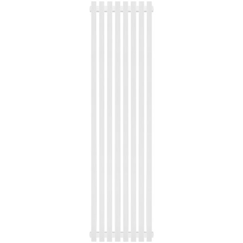 Стальной трубчатый радиатор Stout Tube QV40-1750-8 R Quadro RAL1T104S9016 белый муар — фото 1