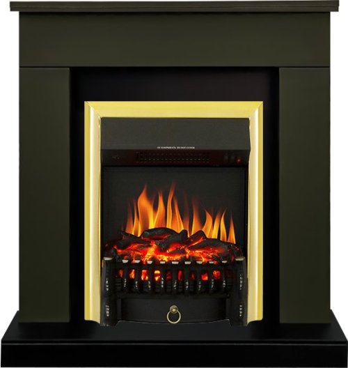 Каминокомплект Royal Flame Bergen c очагом Fobos FX Brass темная олива — фото 1
