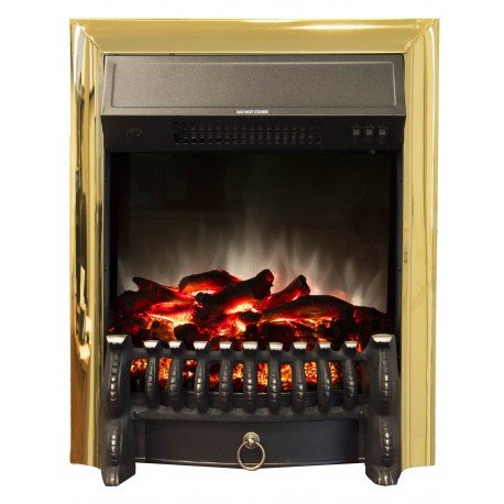 Изображение товара Электрокаминокомплект RealFlame Andrea с очагом Fobos Lux Brass S, пристенный, белый дуб
